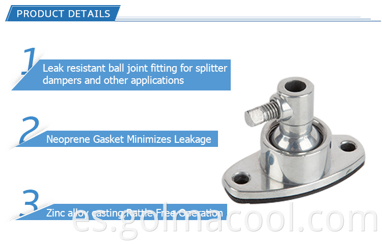 Venta caliente Splitter Damper Brackets Control Swivel Ball Joint